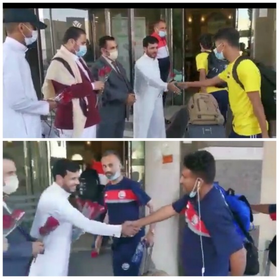 بعثه منتخبنا الوطني للناشئين لكرة القدم تصل الدمام بالمملكه العربيه السعوديه للمشاركة في بطولة غرب آسيا .