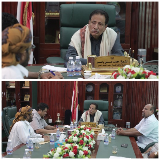 محافظ المهرة يطلع على استعدادات نادي خيبل للمشاركة في البطولتين المحلية والعربية للكرة الطائرة 