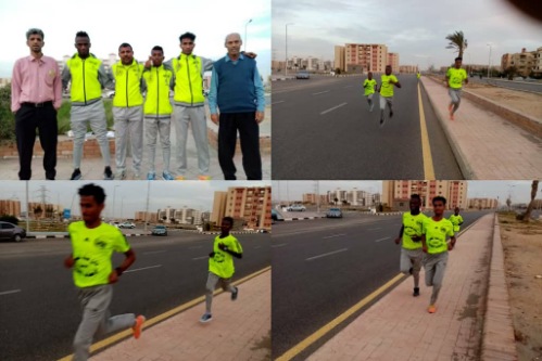 ألعاب قوى المنصورة يكمل تحضيره للمشاركة في ماراثون نهر النيل المصري الدولي