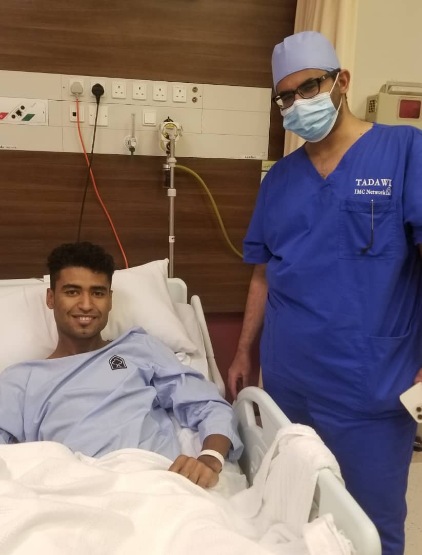 الحارس أمان يخضع لعملية الغضروف الهلالي ويبدأ العلاج الطبيعي