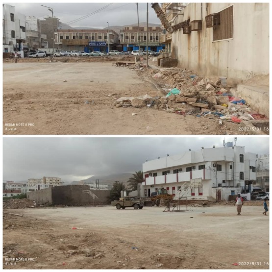 تواصل العمل في انجاز الصالة المغلقة لنادي شعب حضرموت*