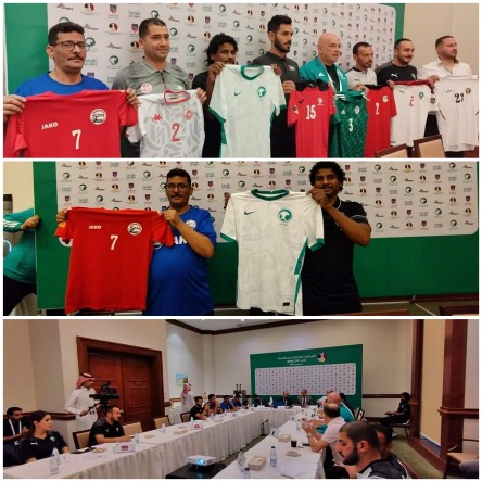 اللجنة المنظمة للبطولة العربية تعقد اجتماعها الفني مع المنتخبات المتأهلة.. ومنتخبنا يلعب بالزي الرسمي الأحمر..