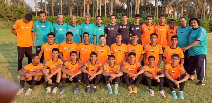 منتخب الناشئين يجري آخر تدريباته في معسكر القاهرة..ويغادر غداً إلى #الجزائر 