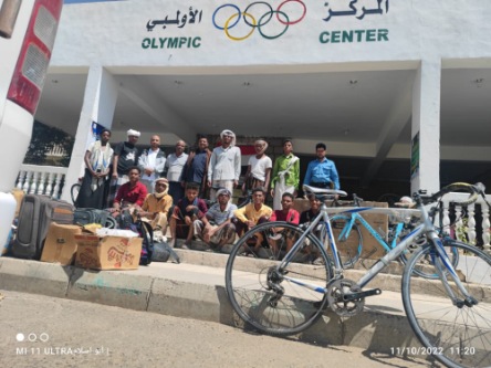 بعثة منتخب وادي حضرموت للدراجات تصل صنعاء 