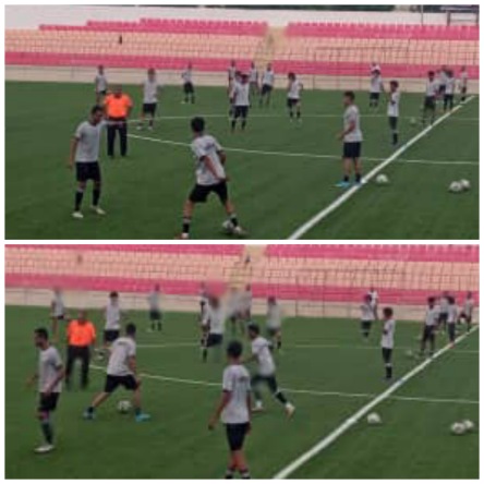 منتخبنا الوطني الأول يواصل تحضيراته لبطولة كأس الخليج .