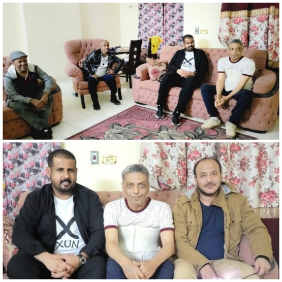 الجهوري يطمأن على صحة الشخصية الرياضية حسين المغي في القاهرة 