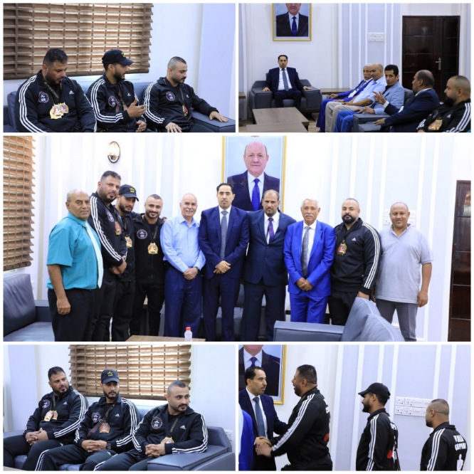 البكري يكرم منتخبنا الوطني للقوة البدنية الفائز بـ 9 ميداليات في بطولة العالم بمصر
