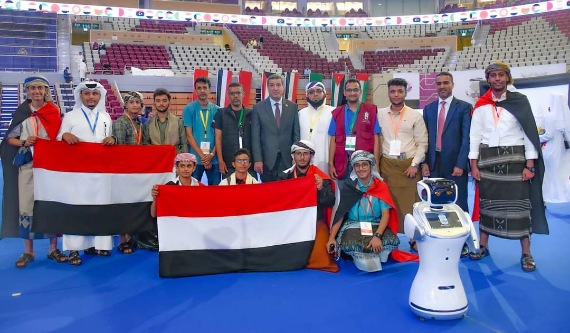 الوجيه يهنئ أبطال بلادنا للروبوت بفوزهم بالمركز الأول في البطولة العربية بقطر