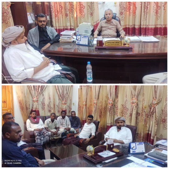 مدير عام دوعن يلتقي مجلس إدارة نادي دوعن الجديد