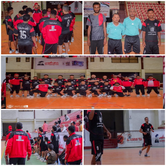 شعب حضرموت يخسر بفارق هدف أمام الفجر الجديد في افتتاح  المربع الذهبي لثالثة كرة اليد 