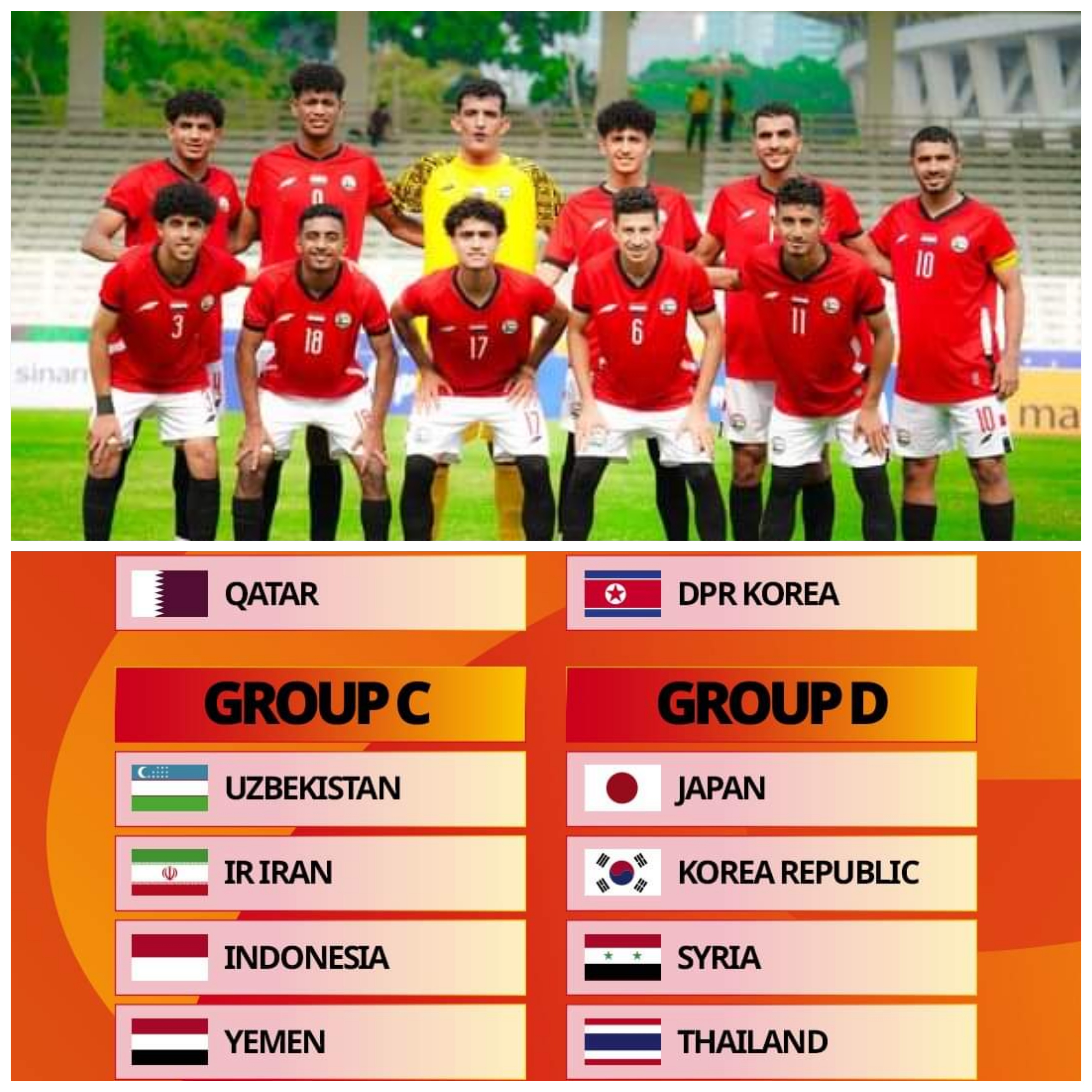 قرعة كأس آسيا للشباب تضع المنتخب الوطني في المجموعة الثالثة