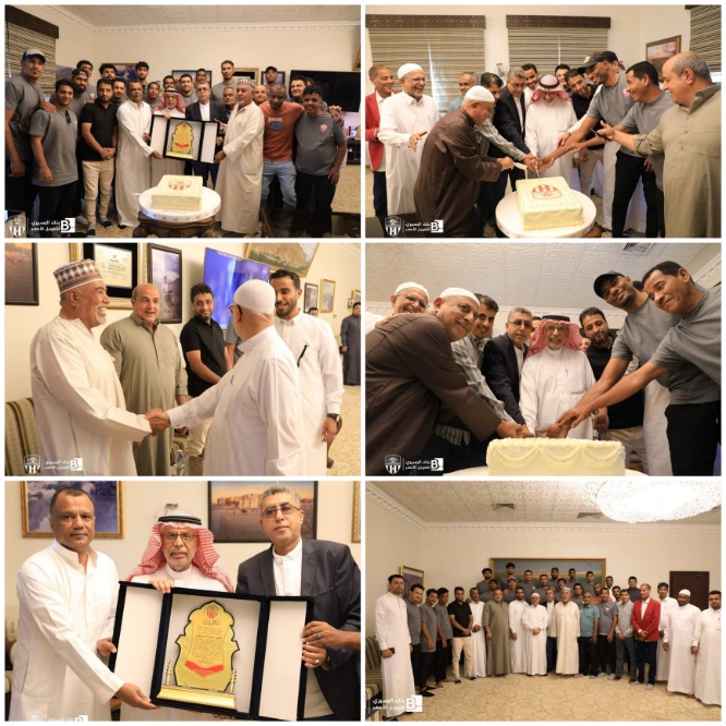 المهندس بقشان يستقبل بعثة سلة شعب حضرموت في السعودية 