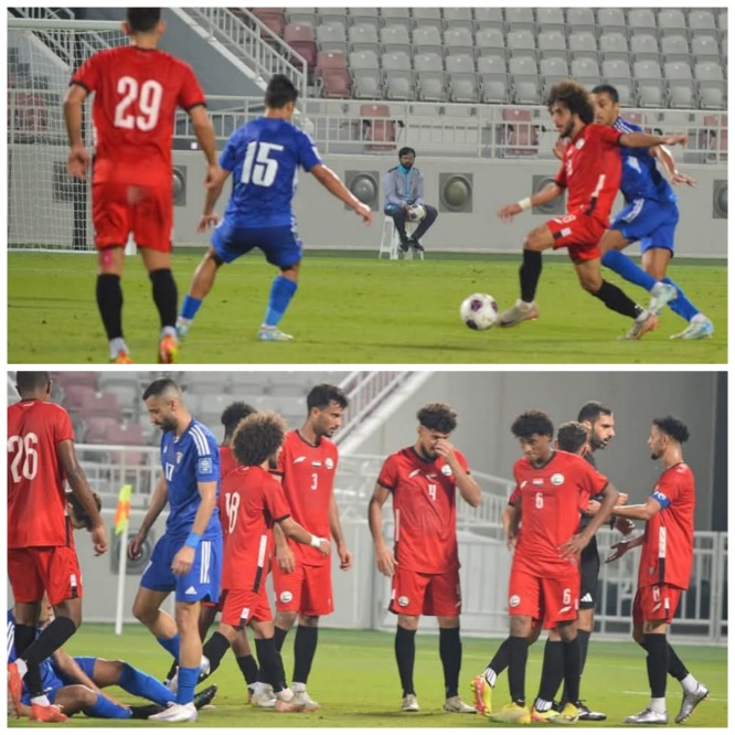 منتخبنا يتعادل مع نظيره الكويتي بهدف لمثله ودياً