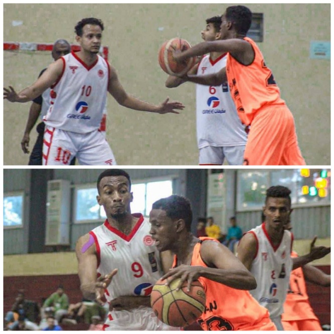 التلال يكسب شمسان في الدوري العام لكرة السلة ( تجمع عدن)