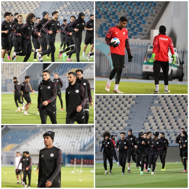 منتخبنا يواصل تدريباته استعداداً للعراق في أول مبارياته بخليجي 26