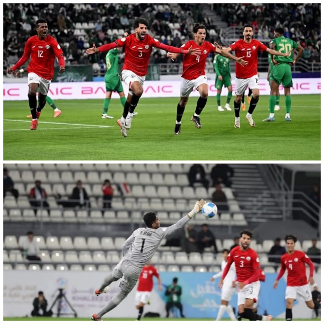 بصعوبة بالغة المنتخب السعودي يتجاوز منتخبنا بثلاثة اهداف لهدفين