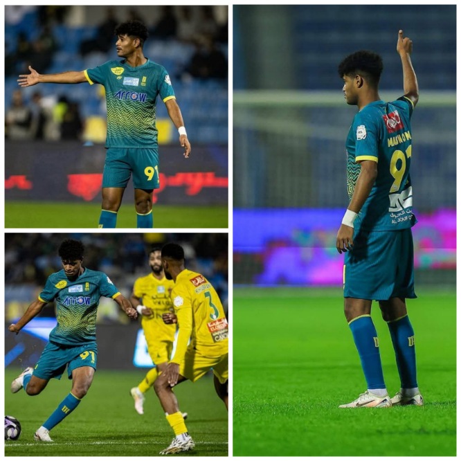 عبدالعزيز مصنوم أول يمني يشارك في دوري روشن السعودي للمحترفين 