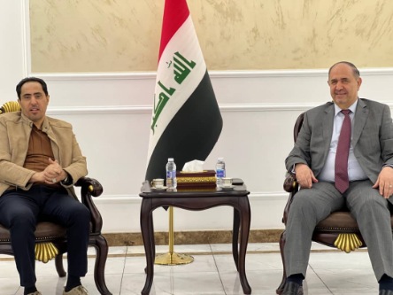 الوزير البكري يصل بغداد للمشاركة في اجتماع وزراء الشباب والرياضة العرب  