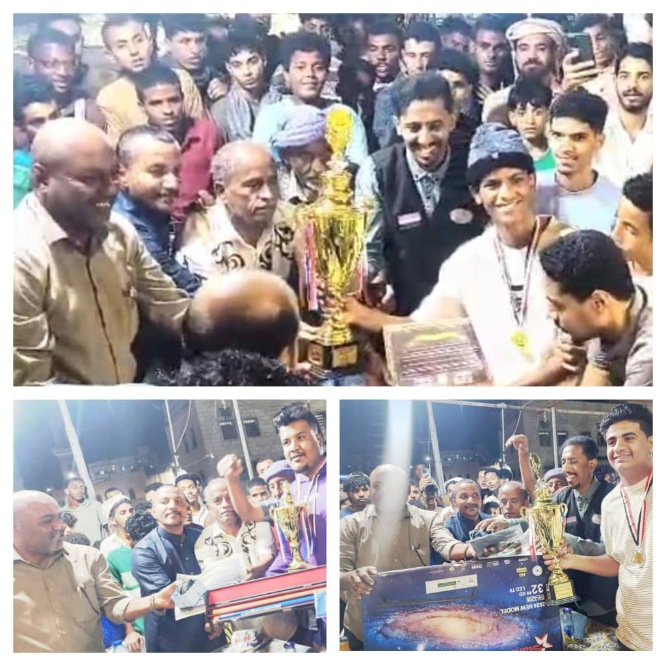 ختام أكبر بطولة لنخبة ابطال البلياردو في ساحل حضرموت 