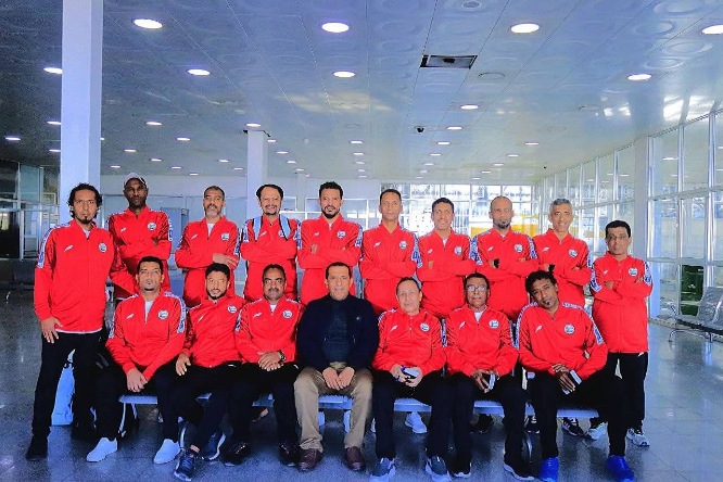 بعثة نجوم اليمن تغادر صنعاء الى الكويت للمشاركة في بطولة قدامى الخليج