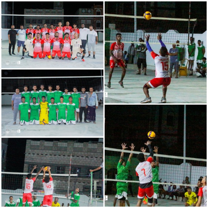 شعب حضرموت يحجز المقعد الأول في نهائي البطولة الرمضانية للكرة الطائرة