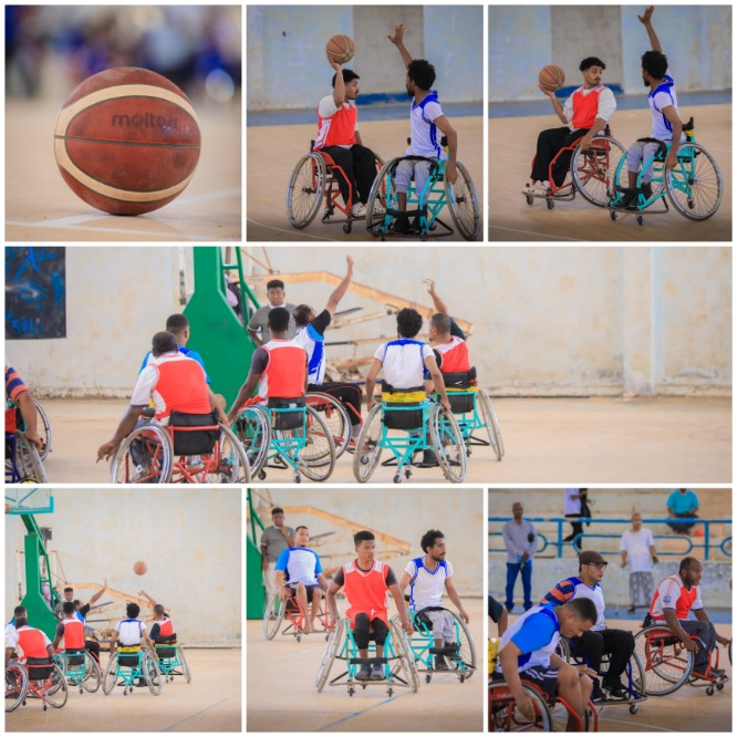 مشاركة فاعلة ومتميزة لفريق حضرموت كرة السلة كراسي متحركة في بطولة الصعود بالمكلا 