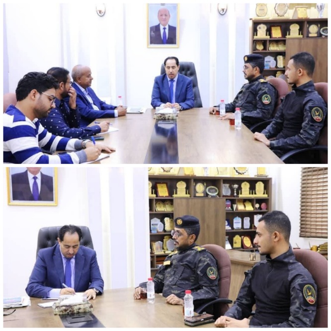 البكري يبحث مع مدير عام مكافحة المخدرات إقامة فعاليات رياضية وتوعوية