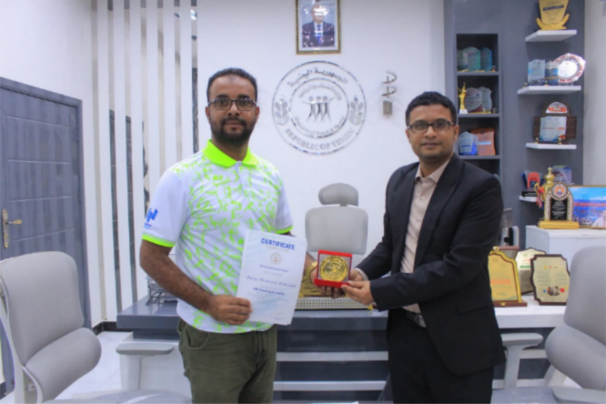 فيما كرم الاتحاد البحريني المدير العام: "باثابت" ينهي مشاركته في دورة التأهيل الخارجية.