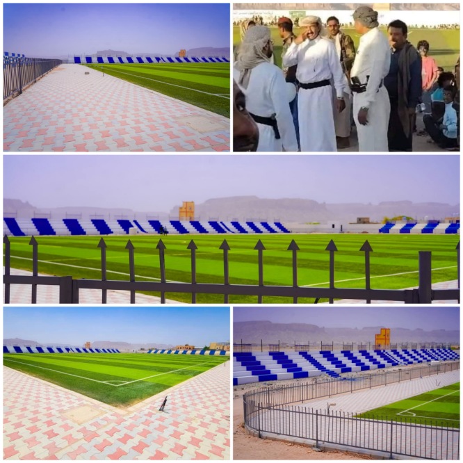 ملعب الفقيد ناصر الخليفي في عتق بحلّته الجديدة : صرح رياضي ينبض بالحياة