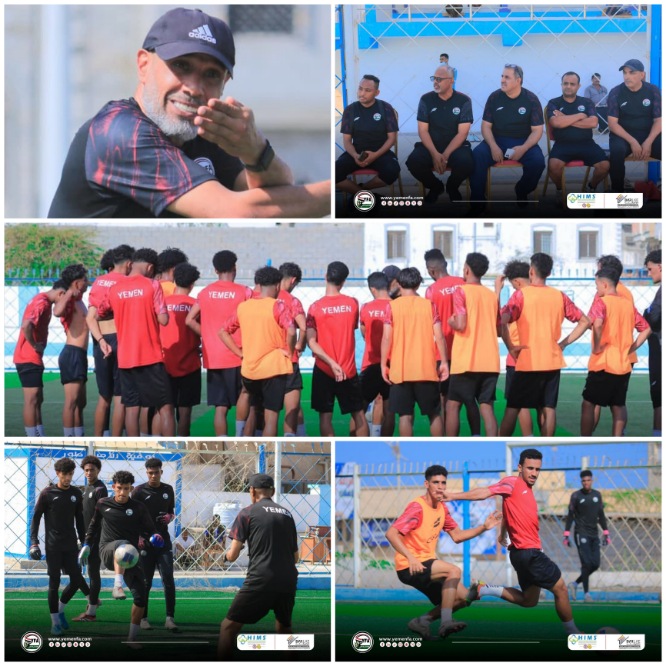 منتخبنا الوطني  يبدأ تدريباته بالمكلا ويستعد لاختبارات ودية أمام شعب وتضامن حضرموت