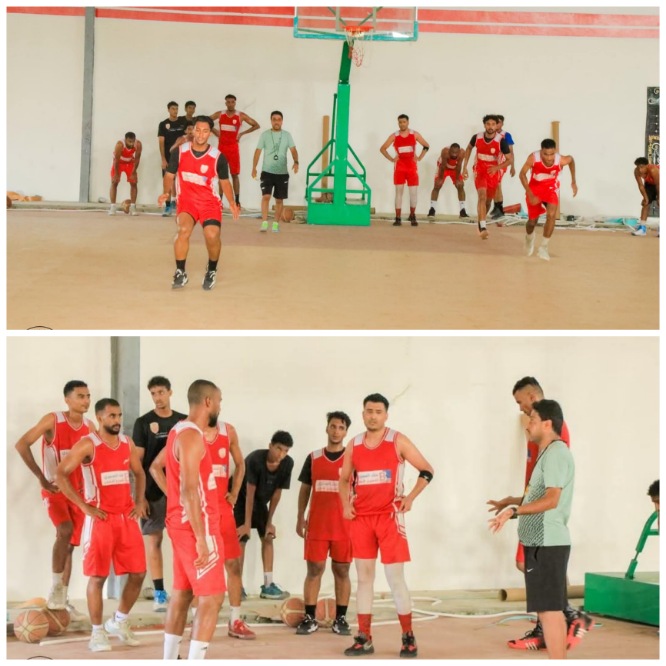 شعب حضرموت لكرة السلة يبدأ استعداداته لدوري كأس الجمهورية 