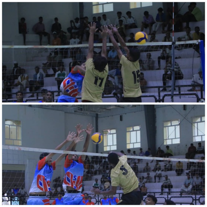 سيئون ينتزع فوز صعب من شباب عينات في ختام دور المجموعات لبطولة الطائرة لأندية حضرموت الوادي الصحراء