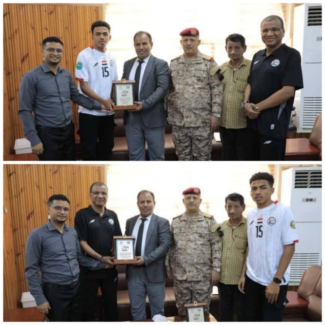 الوكيل العامري ومكتب الشباب والرياضة يكرمان النوبي والهندي تقديراً لإنجازهما الخليجي