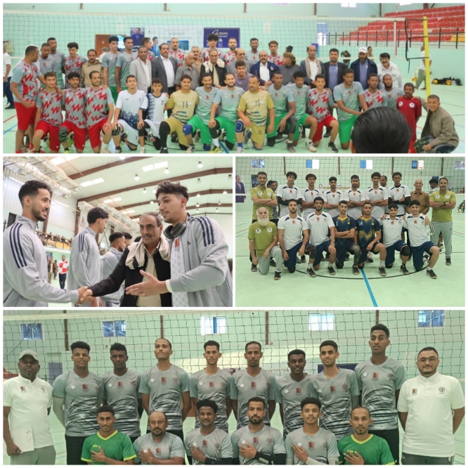  منتخب وادي حضرموت يتفوق على عدن في قمة نارية ببطولة الفقيد أحمد الجبيلي للكرة الطائرة