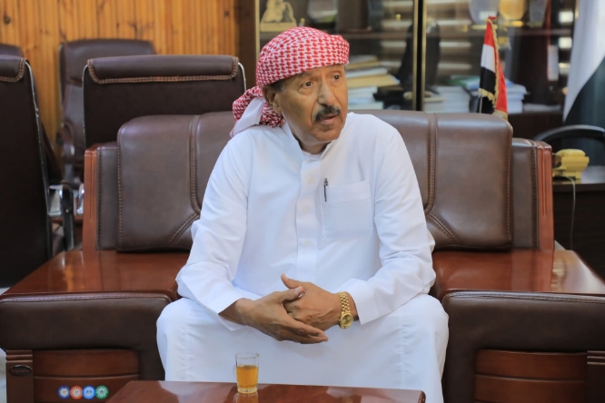 بن طليب يهنئ الأستاذ جمعان سالمين بارباع بمناسبة تعيينه وكيلاً لمحافظة حضرموت لشؤون الوادي والصحراء".