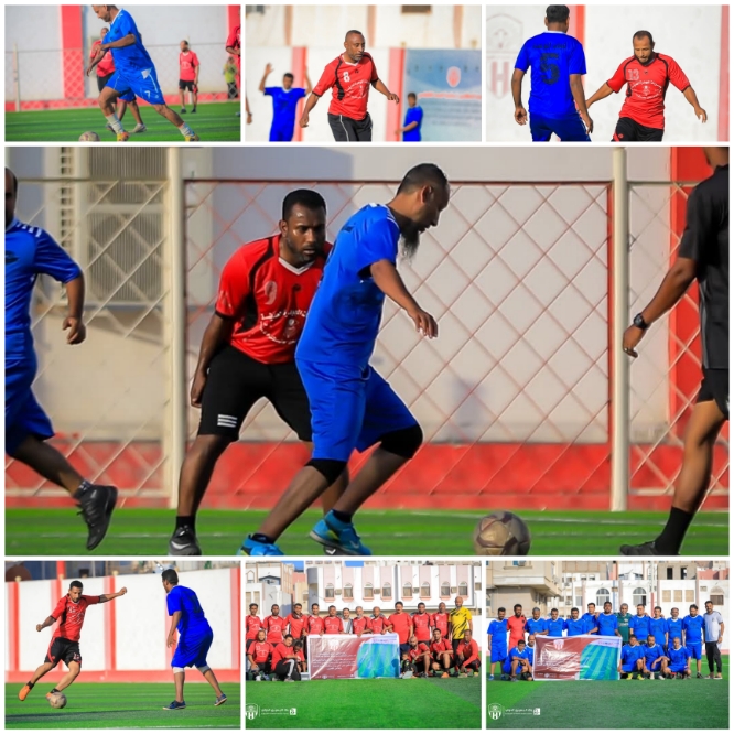  المهرجان الرياضي الرمضاني في نادي شعب حضرموت شباب البادية يتغلب على جاره شباب الوحدة في بطولة كرة القدم للاعبين القدامى 