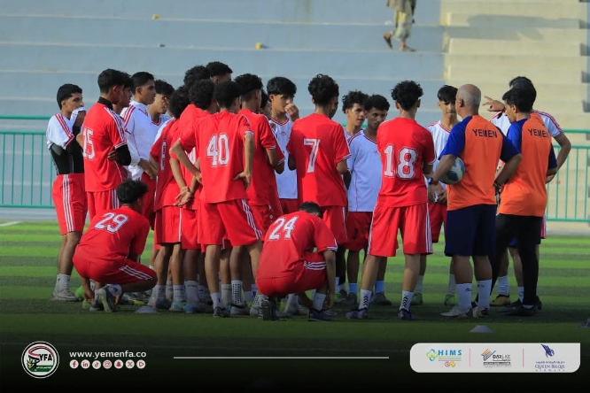منتخب الناشئين يكسب منتخب الأمانة في مستهل مبارياته التجريبية بمعسكر صنعاء