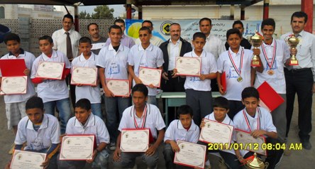 اليوم اختتام بطولة المدرسة التركية الأولى للتنس بعدن 