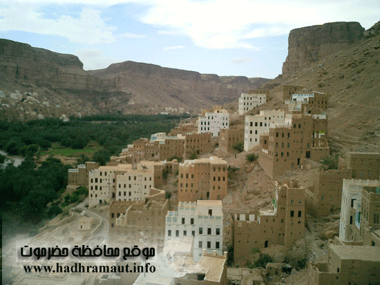 زحف البيوت الى الجبال يوضح التوسع العمراني في حضرموت