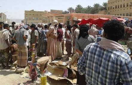 حملة ترتيب سوق الخضار الرئيسي بمديرية القطن بمحافظة حضرموت