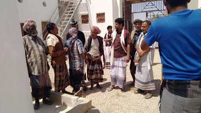 مدير عام مديرية غيل بن يمين يدشن العمل في مركز ليجون التاريخي بعد ترميمه.