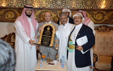 الجالية اليمنية بالسعودية تكرم القربي والحمدان