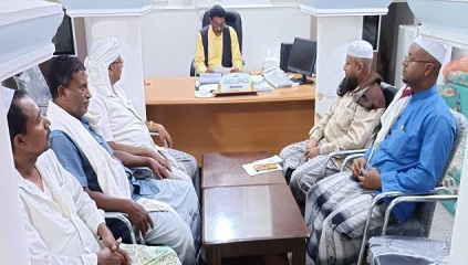 مدير عام مديرية تريم يلتقي بلجنة الزواج الجماعي بعينات