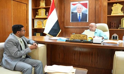 عضو مجلس القيادة المحافظ الخنبشي يؤكد دعم الشباب ومشاريع البنى التحتية لقطاع الرياضة بوادي وصحراء حضرموت