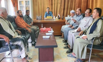 مدير عام مديرية القطن يستقبل جموع المهنئين بعيد الأضحى المبارك للعام 2026م
