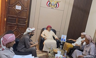 نائب مدير عام مصلحة شؤون القبائل يستقبل المهنئين بعيد الأضحى المبارك