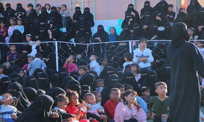 في حفل تميز بحضور نسوي  حاشد  بمدينة القطن .. اختتام مهرجان العيد فرحة الرابع لمكتب الثقافة بالقطن  لسنة 1447ه‍ – 2026م