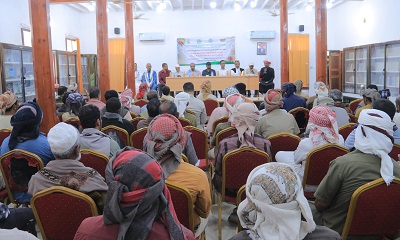 مدير عام شبام يترأس الاجتماع السنوي للجمعية العمومية لجمعية شبام التنموية الزراعية ويؤكد دعم السلطة المحلية للقطاع الزراعي