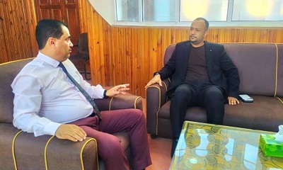 الوكيل السعيدي يلتقي وكيل المحافظة المساعد لشؤون الشباب ومنظمات المجتمع المدني
