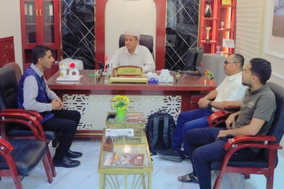 مدير عام سيئون يطلع على مشروع (في بيئتنا نخلة) الهادف إلى زراعة 600 نخلة بالمديرية.